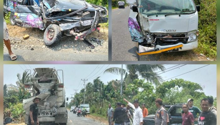 Kecelakaan Beruntun Tiga Kendaraan di Bakung Batui, Korban Dua Orang Luka