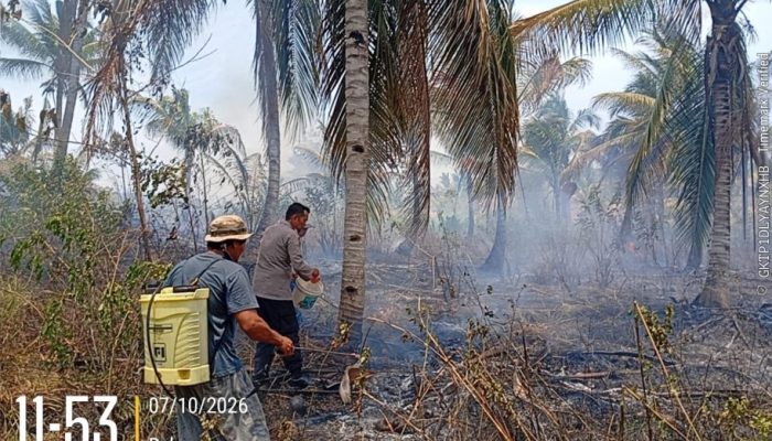 Dua Kali Terjadi Karhutla, Polisi Ingatkan Warga Luwuk Timur Tak Sembarangan Bakar Lahan
