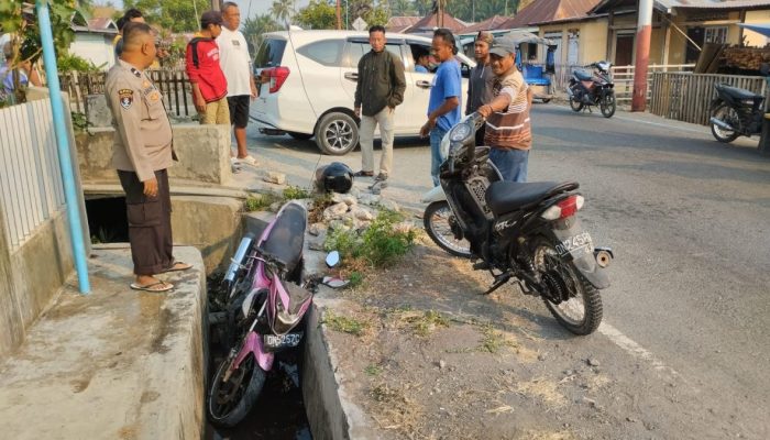 Polisi Tangani Tabrakan Dua Motor di Pagimana, Tiga Orang Luka-luka