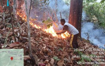 Lahan 1 Hektare Terbakar di Toima, Polisi Imbau Warga Waspada