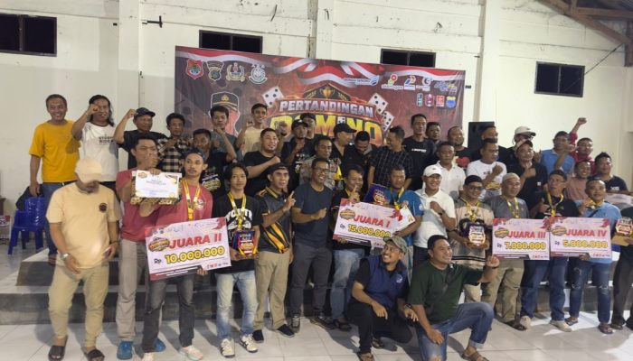 Domino Kapolresta Banggai Cup Berakhir, Sportivitas dan Persaudaraan Jadi Prioritas