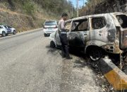 Avanza Muatan Sayur Terbakar di Tanjakan Desa Bunga Banggai, Polisi Olah TKP